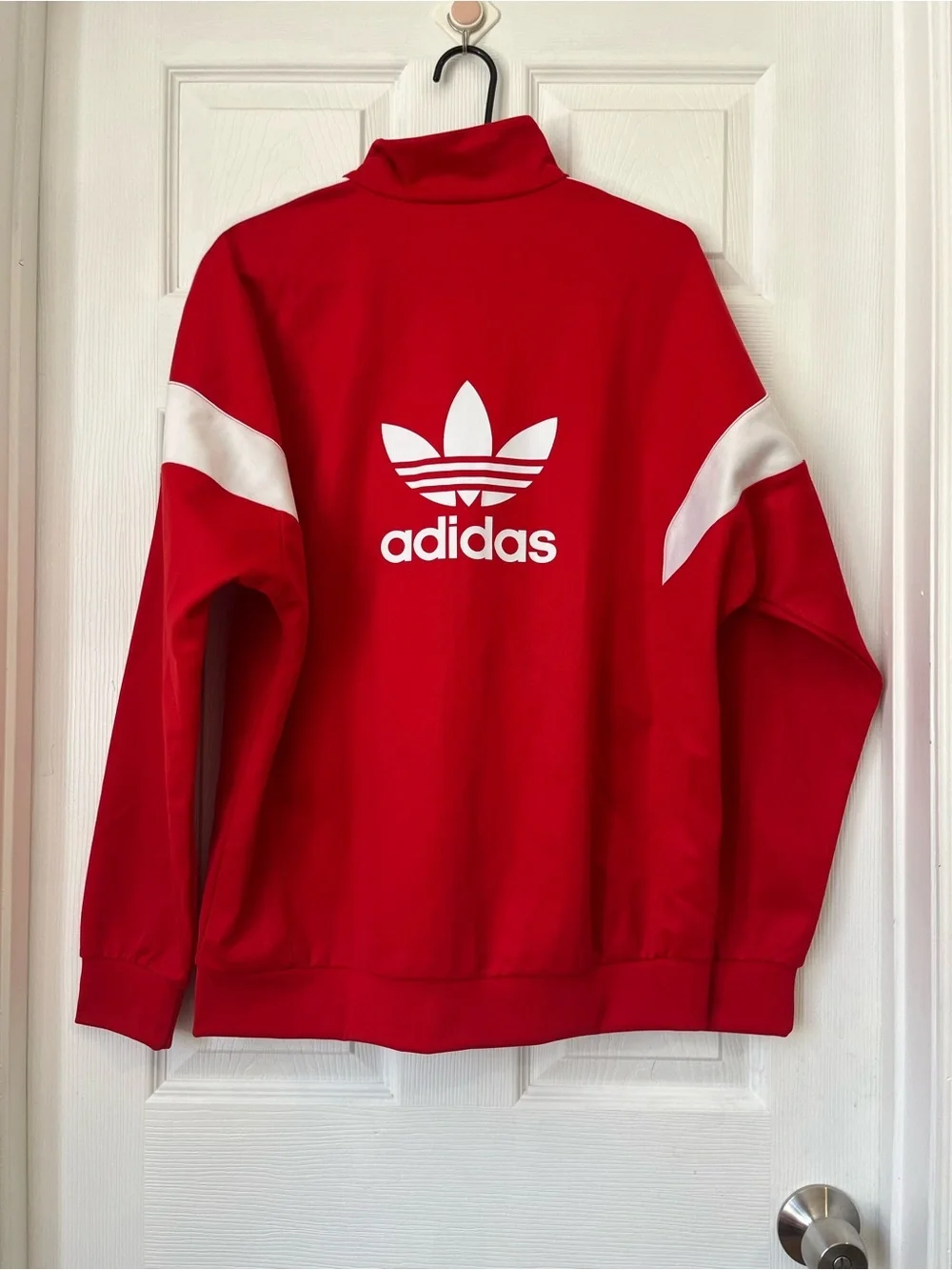 Adidas men’s ADICOLOR CLASSICS CUT LINE red TRACK JACKET size M